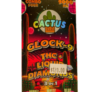 Cactus Labs 3-1 THC Liquid Diamond Vape pen.