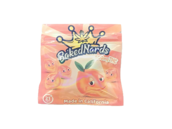 BAKED NARDS PEACH GUMMIES - 500MG THC